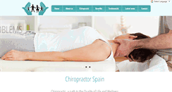 Desktop Screenshot of chiropractorspain.com